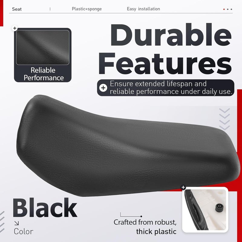 ALMULOO Complete Seat Compatible with 2015-2023 Honda Rancher 420 TRX420 Foreman 500 TRX500 TRX520 Replacement for 77100-HR3-621ZA Plastic Seat Assembly - Image 3